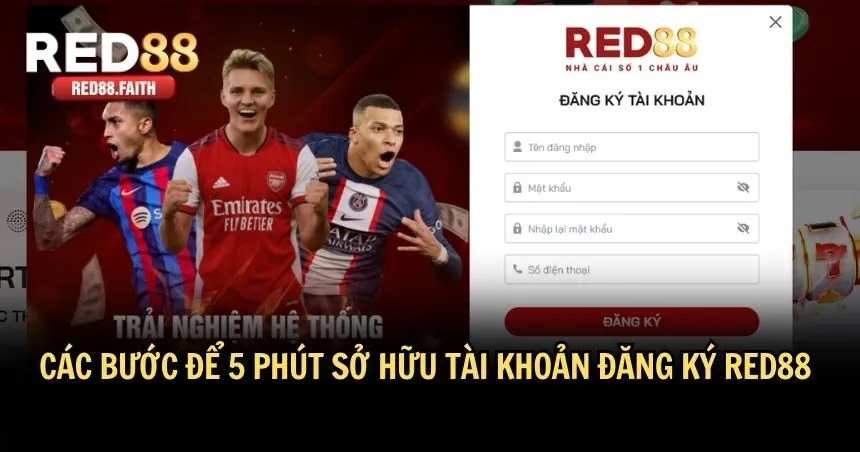 Quy trình đăng ký RED88 vô cùng dễ dàng