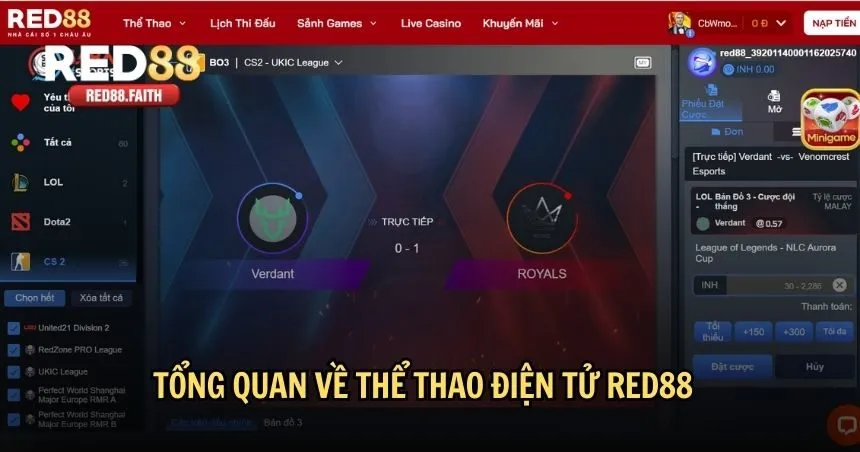 Tổng quan về thể thao điện tử RED88